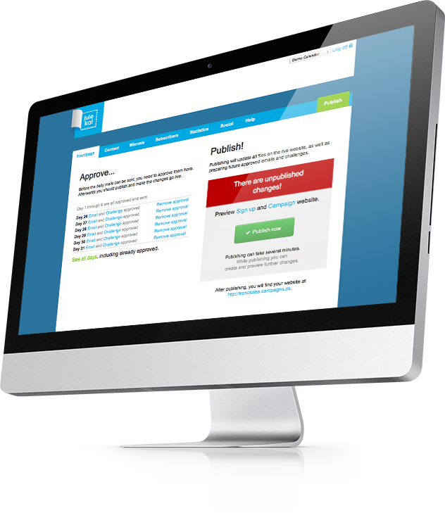 Julekal backend example